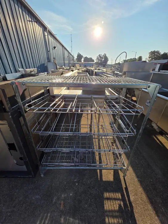 Used Falcon Restaurant Supply Used 41" 4 Tier Commercial Can Rack - SS336 Restaurant Equipment (Miscellaneous) Illinois US | Falcon Restaurant Supply #1375139