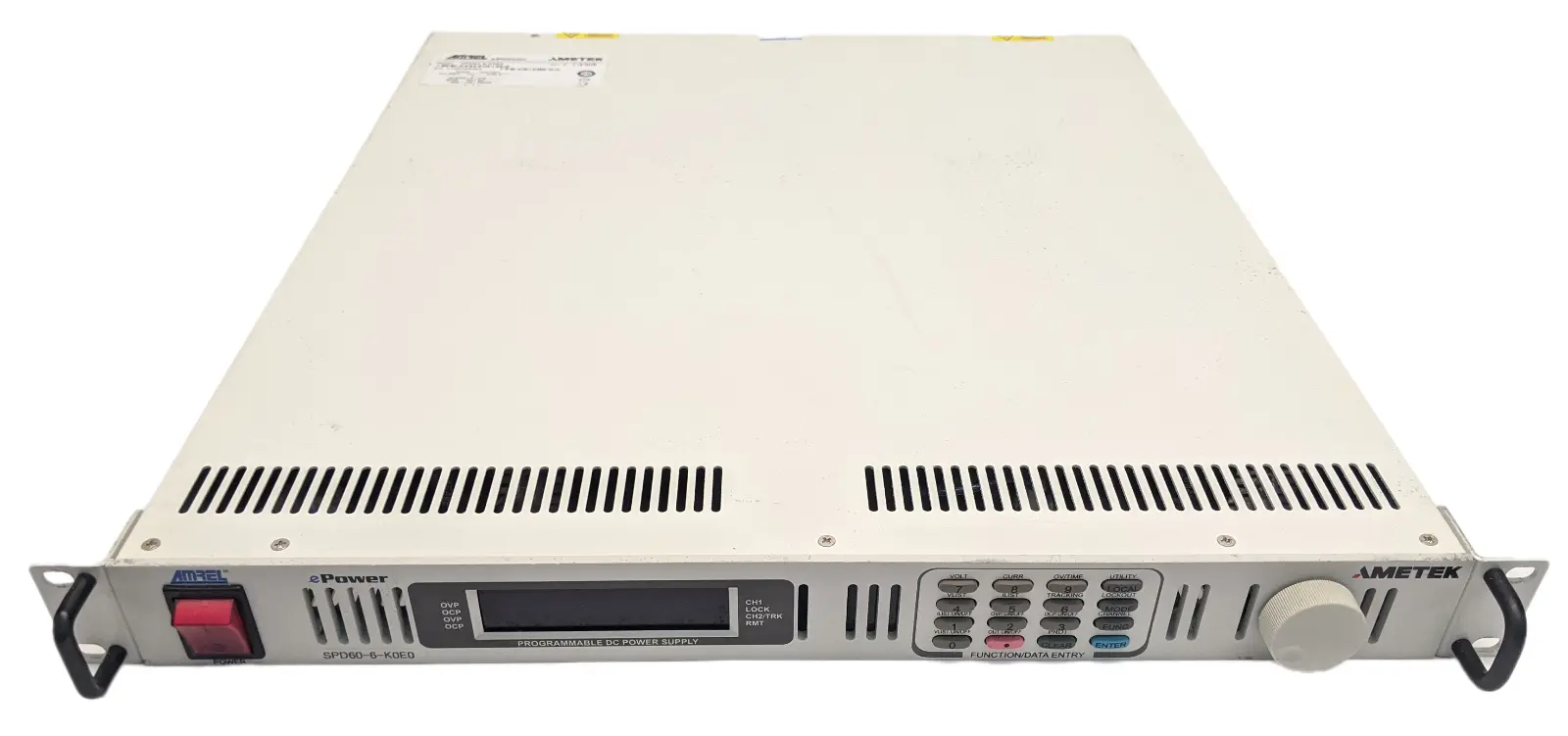 SPD60-6-K0E0 | Ametek Amrel  Rev C ePower Programmable DC Power Supply 60V 6A - Used