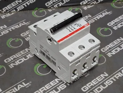 Lot of 6 ABB S203-K16 Three Pole Circuit Breakers 16A 400VAC Used