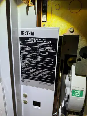 15kV Switchgear Lineup MVS Load Break Controller, 2000 Amp