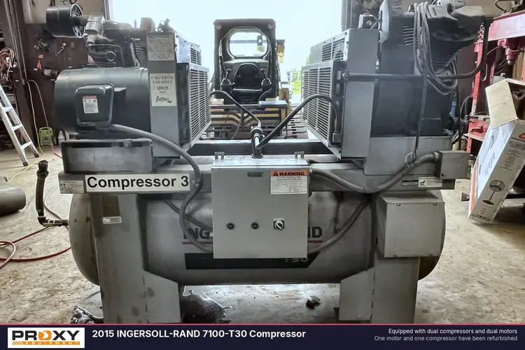 Used 2015 INGERSOLL-RAND 7100-T30 COMPRESSOR Lubricated Reciprocating Air Compressors Louisiana US | Proxy Equipment #1385185