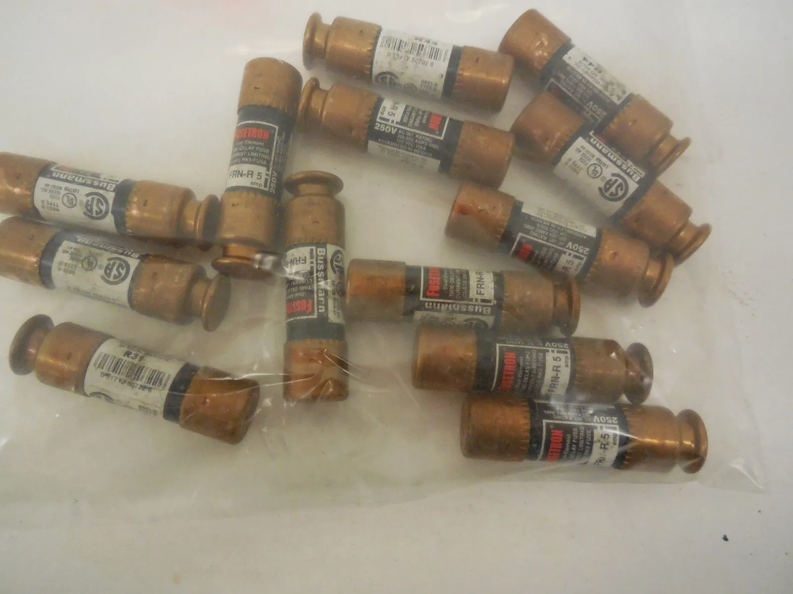 13 NEW BUSSMANN FRN-R-5 FUSES FRNR5