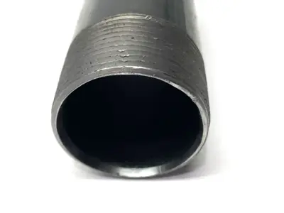 N/A | Black Steel Pipe Nipple 1-1/2" x 4-1/2" - New – Open box