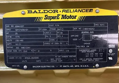 New | in-Stock BALDOR EBM4103T Motors (misc) | Surplus Asset Holdings #1205233