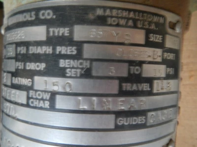 Fisher 1" 150 Class 3 way WCB Control Valve