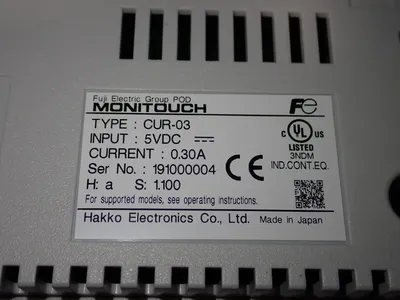 New | in-Stock MONITOUCH CUR03 Connector Accessories | HGR 24 #752584