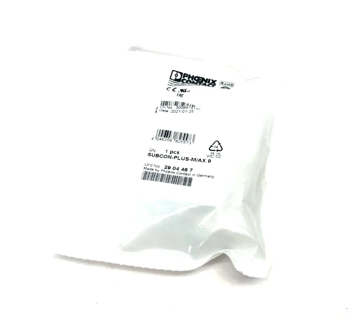 SUBCON-PLUS-M/AX 9,2904467 | Phoenix Contact SUBCON-PLUS-M/AX 9 D-Sub 9-Position Bus Connector 2904467 - New