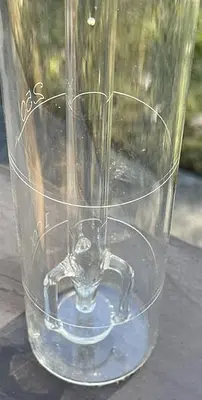 PYREX Gas Washing, Tall-Form, Cylinder Glass Bottles With Stopper