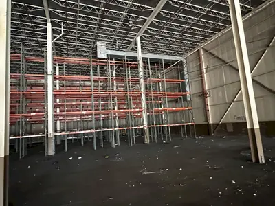 28" DEEP X 20' HIGH PALLET RACKING: CONSISTING OF 131 UPRIGHTS, 339 X 108" BEAMS, 508 X 54" BEAMS: STOCK #20779