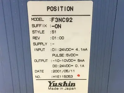 USED YUSHIN AMERICA F3NC92-ON