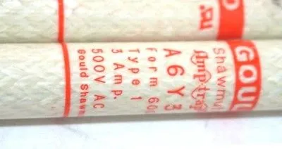 10 NEW GOULD A6Y3 FUSES TYPE 1