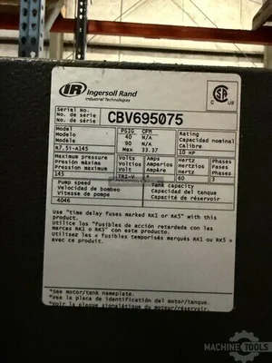 Used INGERSOLL RAND R7.5IA145 Rotary Screw & Sliding Vane Air Compressors Illinois US | Meadoworks #1492129