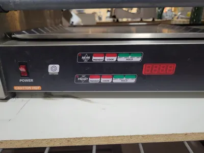 Used Nemco 8250SX-SLT 50 Hot Dog Roller Grill - Slanted Top, 120v