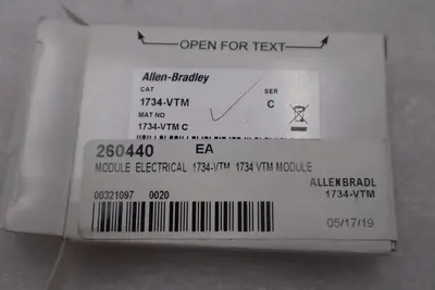 NEW ALLEN BRADLEY 1734-VTM PLC MODULE STOCK H1098A