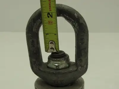 Crosby 5CJ 6-Lug Hoist Hook Adapter Log Roller Fixed Non Swiveling Lot of 3