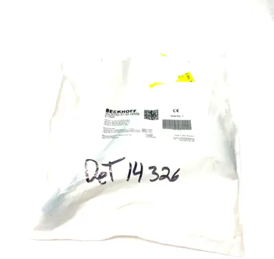 USED BECKHOFF DOUBLE ENDED POWER CABLE M8 4-POS MALE TO FEM