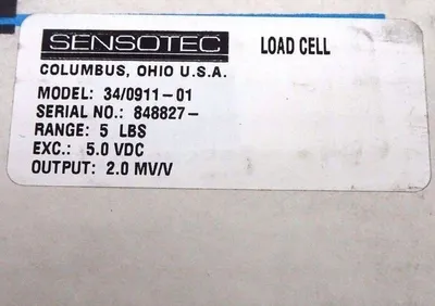 NEW SENSOTEC 34/0911-01 LOAD CELL 34091101