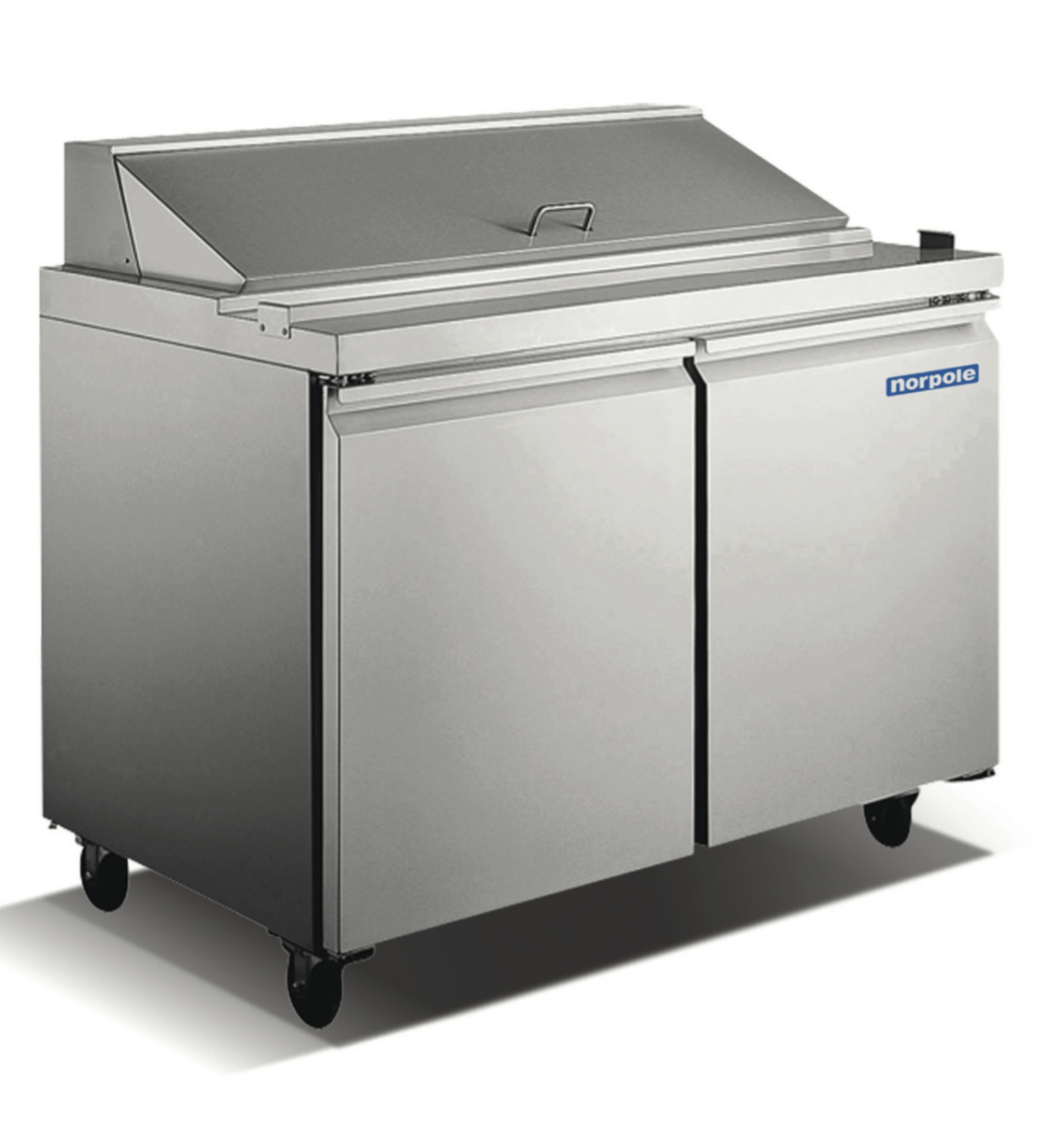 2 Door 60″ Stainless Steel Mega Top Sandwich/Salad Prep Table