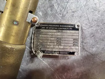 Used 2012 FARRIS 19KFEA240 Valves/Fittings British Columbia CA | Lenmark #256703