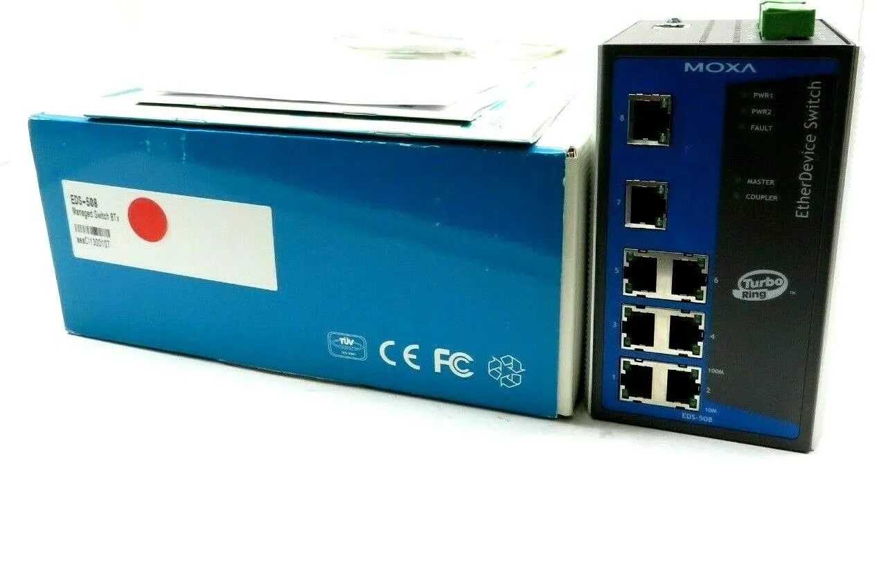 NEW MOXA EDS-508 ETHER DEVICE SWITCH EDS508