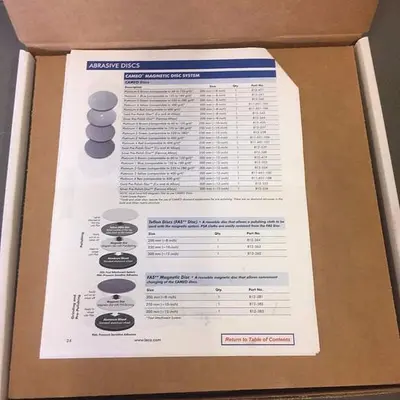 LECO 810-857-100 Silicon Carbide wet or dry plain back discs