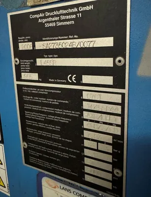 2006 COMPAIR L45SR AIR COMPRESSORS, ROTARY SCREW/SLIDING VANE | Machinery Network (2)