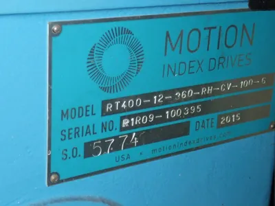 USED 2015 MOTION INDEX DRIVES RT 40012360RHCV1006