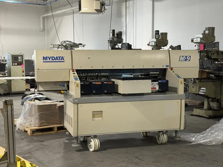 Used 2003 MYDATA MY9 Flexible SMT Pick & Place Mounter Minnesota US | Source Machinery Sales #1366711
