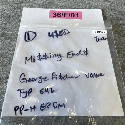 Used George Fisher 167.546.322 Valves/Fittings California US | Davliegogo LLC #1728993