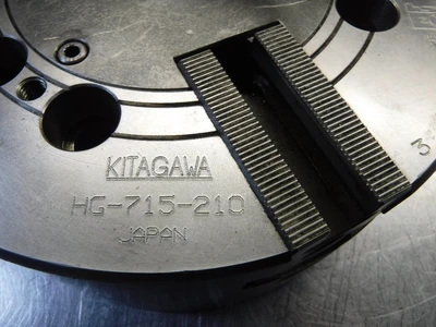 Kitagawa 8" 3 Jaw Hydraulic Power Lathe Chuck HG-715-210 (LOC1258A)