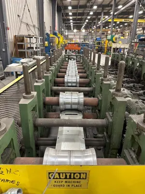 10 & 12 STAND X 2" BRADBURY SIDE BY SIDE U JOINT DRIVE ROLLFORMER: YOBRO #24947