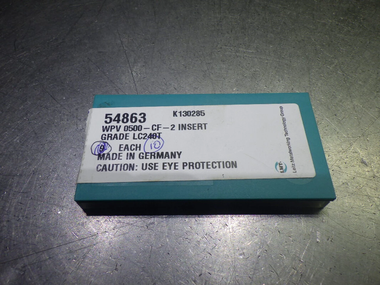 LMT Carbide Milling Inserts QTY10 WPV 0500-CF-2 LC240T (LOC1062B)