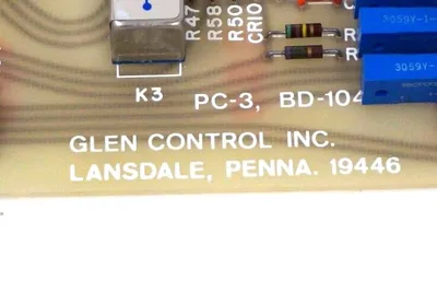USED GLEN CONTROL INC. 1532-003B PC BOARD 1532003B
