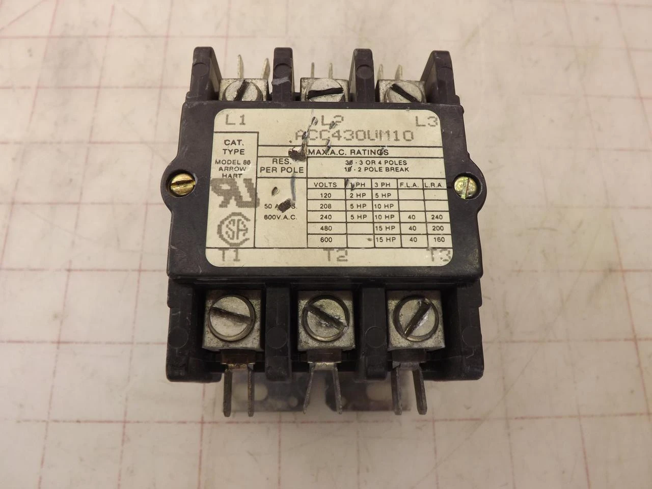 Used ARROW HART _UNKNOWN_ Contact Blocks Texas US | OCO Industrial #1721315