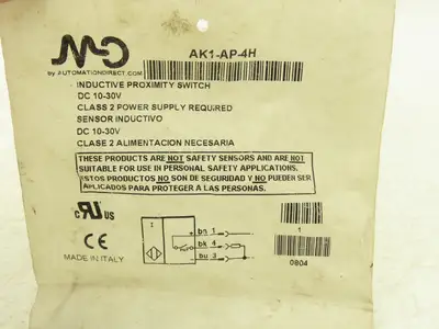 Micro Detectors AK1-AP-4H Inductive Proximity Switch/Sensor 10-30VDC 18mm OD