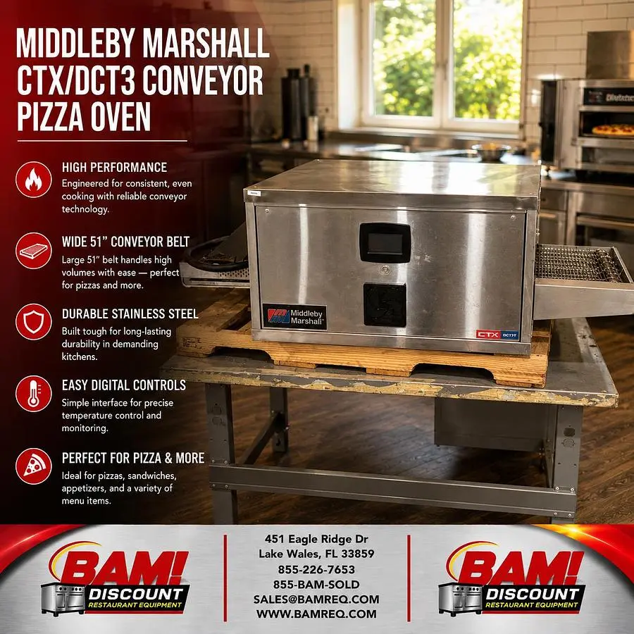 Used MIDDLEBY MARSHALL DZ33T Conveyor Ovens Florida US | BAM Discount Restaurant Equipment #1373411