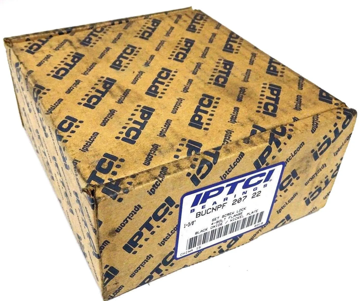 NEW IPTCI NICKEL PLATED, 4 BOLT FLANGE BEARING BUCNPF 207-22, F207, 1-3/8" BORE