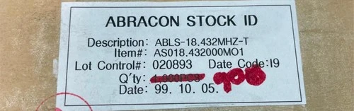 NEW ABRACON Does Not Apply