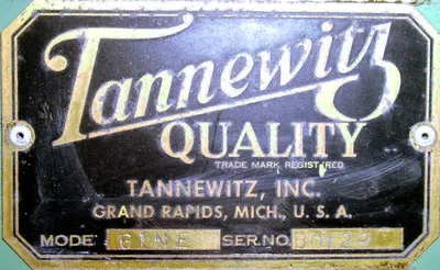 36" Tannewitz Model G1NE Vertical Band Saw; S/N 80129