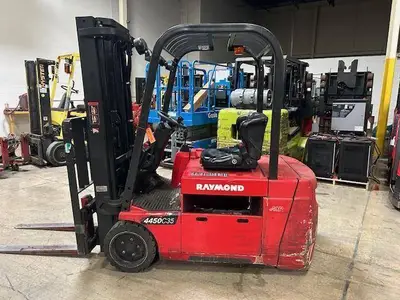 Used 2017 RAYMOND 445C35TT 3-Wheel Sit down Electric Counterbalance Forklifts Illinois US | Somerset Equipment Sales #1546233