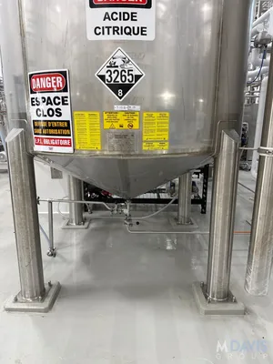 USED 2021 INDUSTRIES D'ACIER INOXYDABLE ITEE 2,600 GALLON
