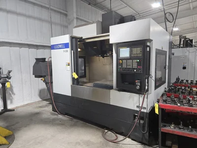 2018 Leadwell V-50i VMC w/ 30-Slot ATC, Conveyor, Fanuc Oi-MF Controller