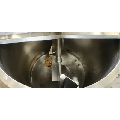 Used APV Crepaco Stainless Steel Jacketed Sweep Scraper Mix Tank - 400 Gallon