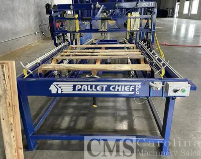 Used 2022 PALLET CHIEF PCII PALLET NAILERS WITH STACKERS & COMPRESSORS Nailers British Columbia CA | CAROLINA MACHINERY SALES #1285448