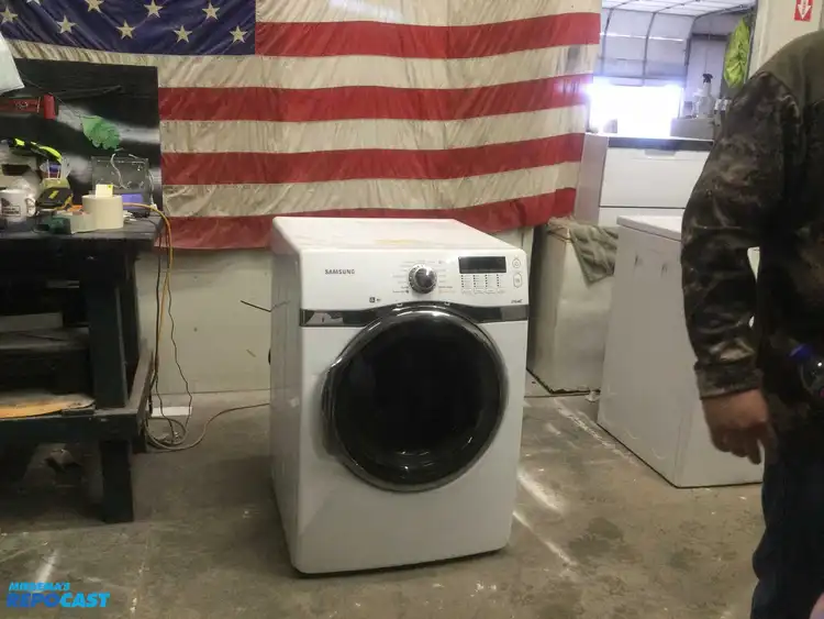 Used SAMSUNG STEAM FRONT LOAD GAS DRYER ENERGY STAR HIGH EFFICIENCY Residential Appliances | Miedema Asset Management Group #552437