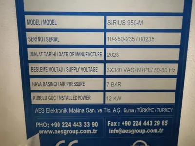 AES Sirius 950-M CNC Machining Center
