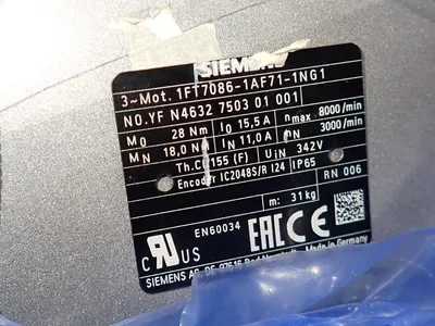 Used SIEMENS 1FT70861AF711NG1 Motors (misc) Ohio US | HGR 24 #728276