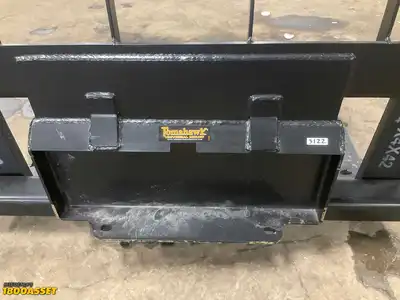 New Tomahawk 42" Fork Attachment for Mini Skid Steer, Quick Attach Carriage with (2) 42" Forks,...