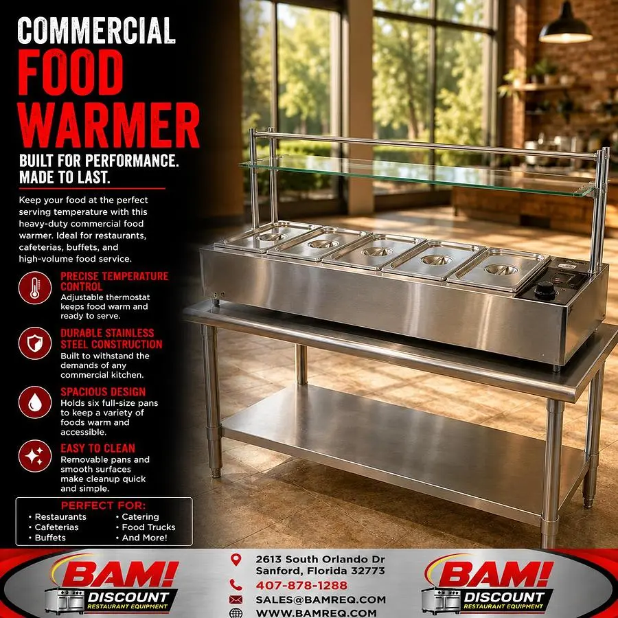 Used VEVOR SC-TC-316 Steam Tables (Food) Florida US | BAM Discount Restaurant Equipment #1335744