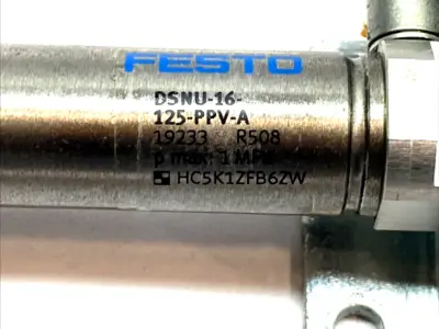 USED FESTO CYLINDER 16MM BORE 125MM STROKE M6 ROD 19233